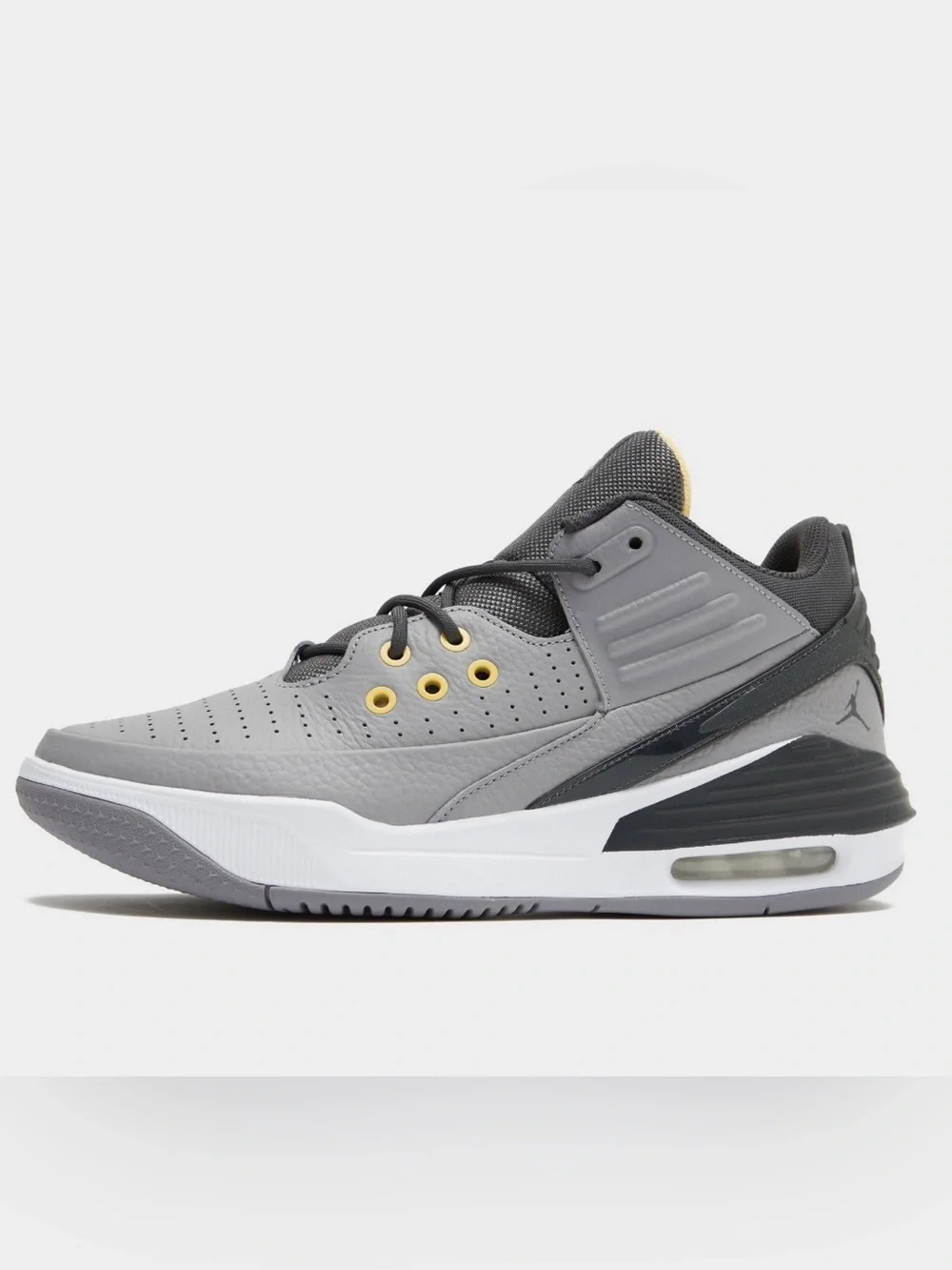 Jordan Men's Gray, Black & Gold Low-Top Sneakers